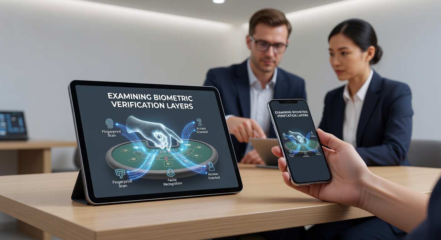 Mobile Schnittstelle mit biometrischer Authentifizierung für vernetzte Casino-Spiele