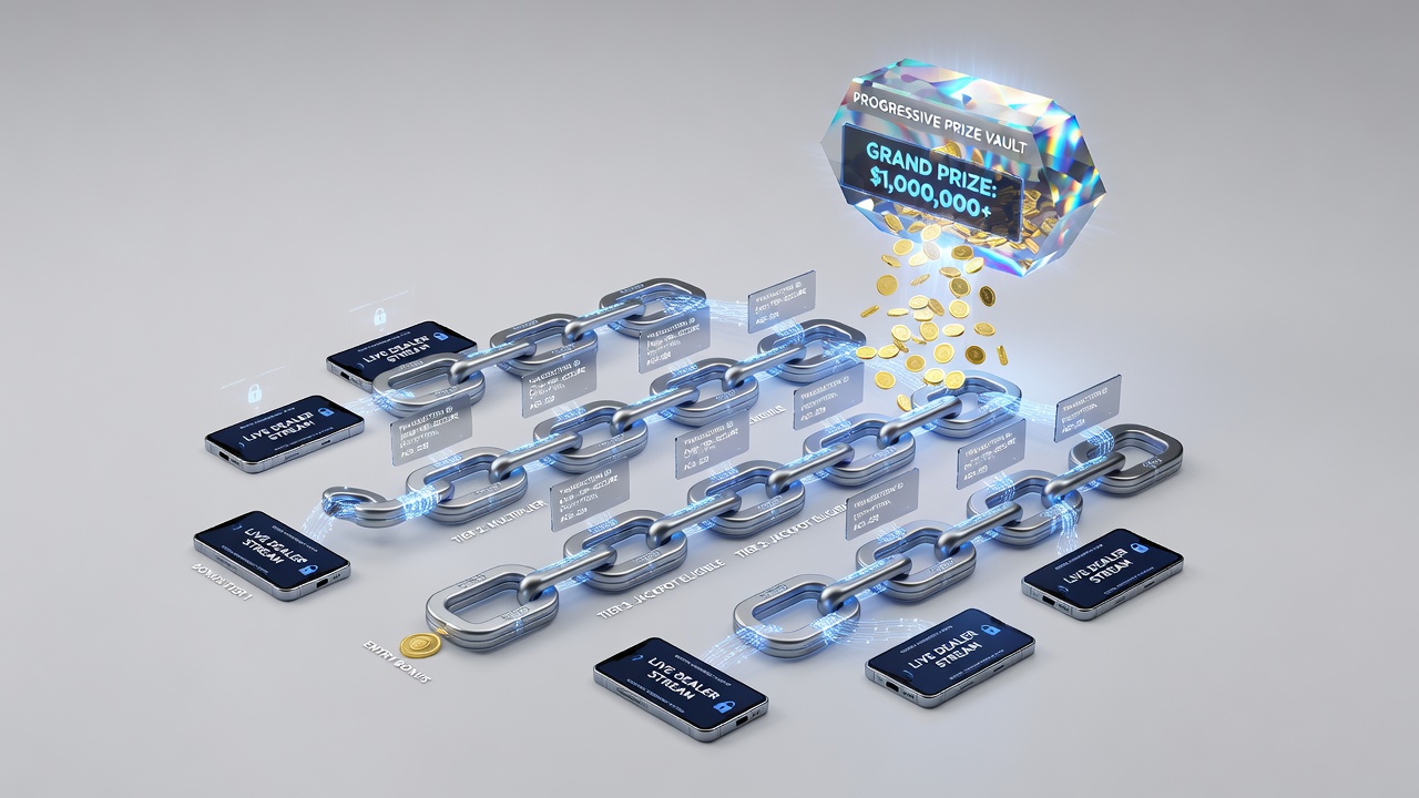 Detaillierte Darstellung von Bonusverknüpfungen und progressiven Preisen in mobilen Netzwerken mit Fokus auf Live-Dealer-Transaktionen