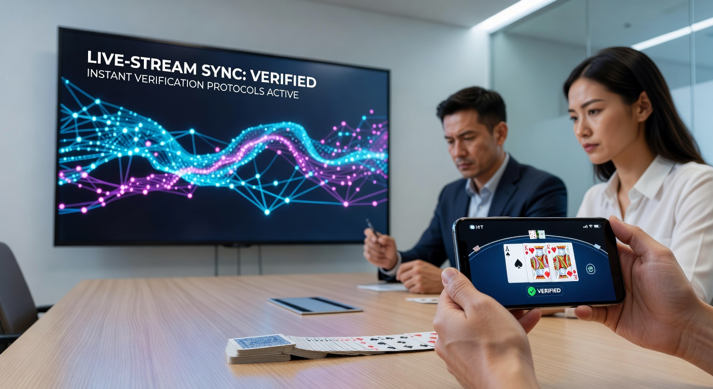 Integration von Verifizierungsprotokollen in mobile Live-Card-Games