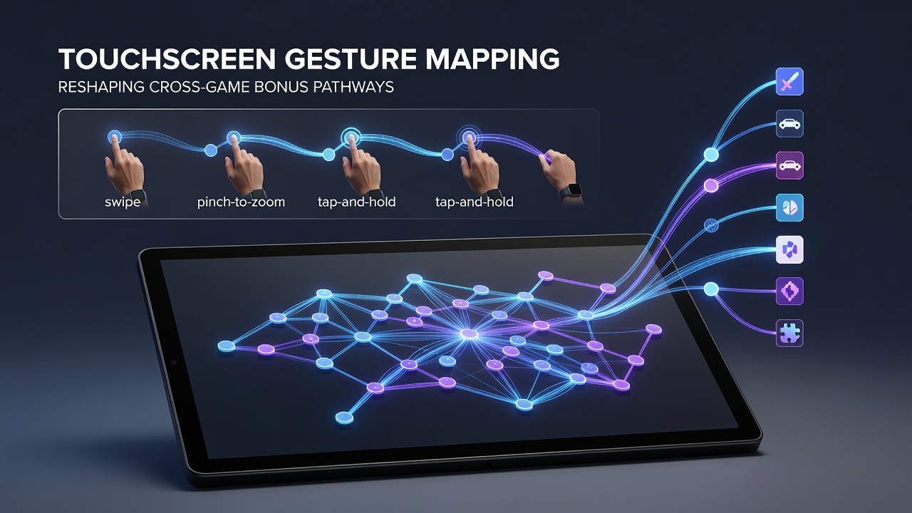 Darstellung von vernetzten Bonus-Pfaden und Gesten-Mapping in mobilen Casino-Umgebungen